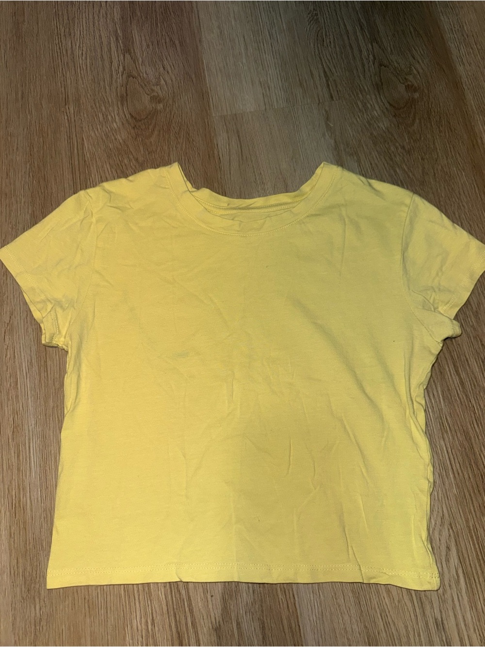 Splash Bright Yellow Short Sleeve Crewneck Tee